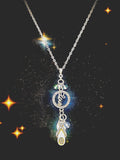 Silver flip flop bling charm and necklace handmade